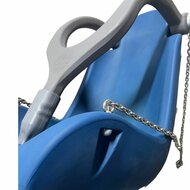 Kuipschommel Blauw met Beugel + RVS ketting voor personen met handicap / beperking