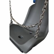 afvoergat van Kuipschommel Grijs met RVS ketting voor personen met handicap / beperking
