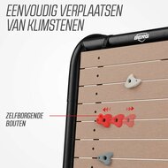 Verplaatsbare klimstenen op berg bamboe klimwand