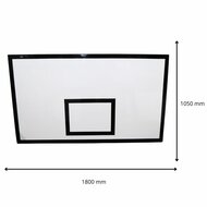 afmetingen van Basketbalbord Openbaar 180 x 105 cm Lichte uitvoering