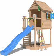 Douglas Houten Speeltoren Jungle Oasis met Blauwe Glijbaan