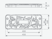 afmetingen van Schommelzitje Rubber Curve met Coating Zwart Gegalvaniseerde Kettingen 250cm
