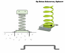 Los Opbouwanker Plat voor veerdier voorbeeld met veerdier