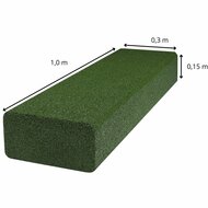 afmetingen van Rubberen Biels Groen