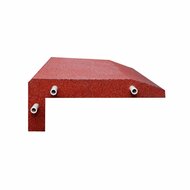Rubber Hoekafboording Rood zijkant
