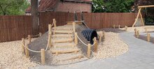 kruip tunnel installatie schoolplein camping