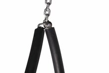 Close up voor rubberen sleeve voor schommelketting