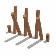B-Play Robinia Stelten Schuin (6 Stuks) Openbaar - Module 1