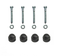 Bevestigingsmateriaal Hoekverbinding Recht voor Vierkante paal 90x90 Antraciet