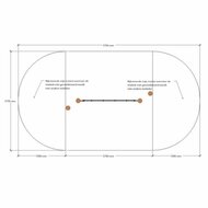 valruimte van B-Play Robinia Verticaal Klimnet met Stappalen Openbaar - Module 2