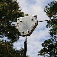 rolwagen van B-Play Robinia Kabelbaan met Platform Openbaar