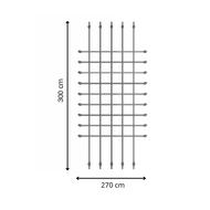 afmetingen van B-Play Klimnet 200cm x 150cm PP Touw zwart