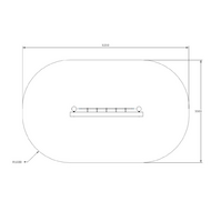 Valzone van B-Play Robinia U-frame met Klimnet 150 cm