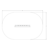 valzone van B-Play Robinia U-frame met Klimnet 200 cm