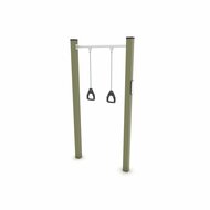 Outdoor Workout Pull up Rings Khaki Groen