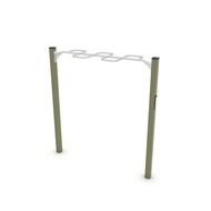 Outdoor Workout Zijwaartse Verspringende Apenbrug Khaki Groen