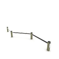 Outdoor Workout Balance Beam Khaki Groen