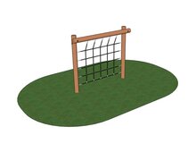 B-Play Robinia U-frame met Klimnet 200 cm