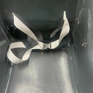 riempje en anti-slip structuur van B-Play Babyschommel Luxe Antraciet met BR Touwen Zwart