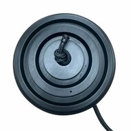 onderaanzicht van Kunststof Schotelschommel Zwart met Zwart BR-touw