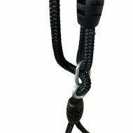 stelacht van B-Play Schommelzitje Verduurzaamd Hout 2.40 m Zwart BR Touw Geschroefd