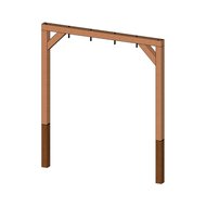 Douglas Schommel Modern 4 haken Onbehandeld Combi-hout