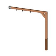 Aanbouwschommel Douglas Modern 4 haken Extra Breed Onbehandeld Combi-hout