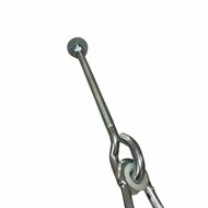 draad van B-Play Schommelhaak met Karabijnhaak en Volledig Draad M12 180 mm