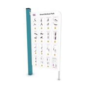 Outdoor Workout Park Overzichtsbord Turquoise