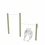 Outdoor Workout Inclusive Double Pull-up Bar Khaki Groen
