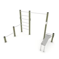 Outdoor Workout Calisthenics Station XS Khaki Groen