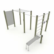 Outdoor Workout Calisthenics Station S Khaki Groen