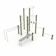 Outdoor Workout Calisthenics Station M Khaki Groen
