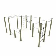 Outdoor Workout Calisthenics Station L Khaki Groen