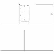 hoogte van Outdoor Workout Park Overzichtsbord Turquoise