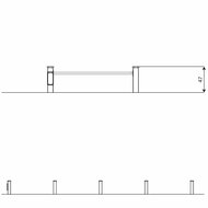 hoogte van Outdoor Workout Extra Low Parallel Bars Turquoise