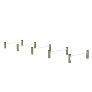 Outdoor Workout Extra Low Parallel Bars Khaki Groen