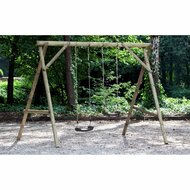 Sfeerfoto Houten Schommel Eline compleet  incl. schommelzitjes Zwart