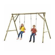 Houten Schommel Eline compleet  incl. schommelzitjes Rood
