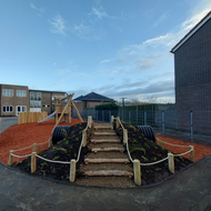 sfeerfoto Kruiptunnel 2 meter zwart/zwart &Oslash;60cm