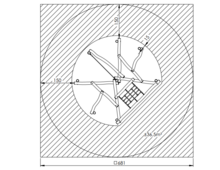 Afmetingen/Vrije ruimte van het speeltoestel ECo-Play mierennest