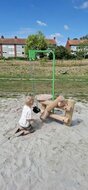 Lekker spelen met de zandkabel