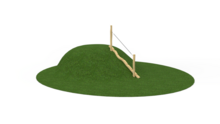 Andere zijde van de robinia heuveltrap korte versie