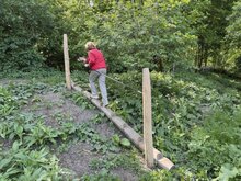 Sfeerfoto van de heuveltrap ook voor de oudere kinderen