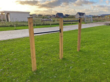 duikelstang matzwart hoog en laag op rek