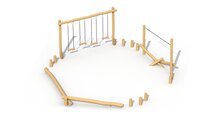 Eco-Play Robinia Touwenparcours Mini Safari Openbaar