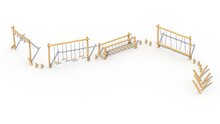 Eco-Play Robinia Touwenparcours Jungle Expeditie Openbaar