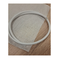 Zandbaknet PVC fijnmazig op maat Wit