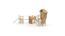Eco-Play Robinia Speeltoestel Maxi-Ridderburcht met evenwichtsparcours Openbaar