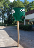 Losse Balkorf Octopus Groen met Robinia paal